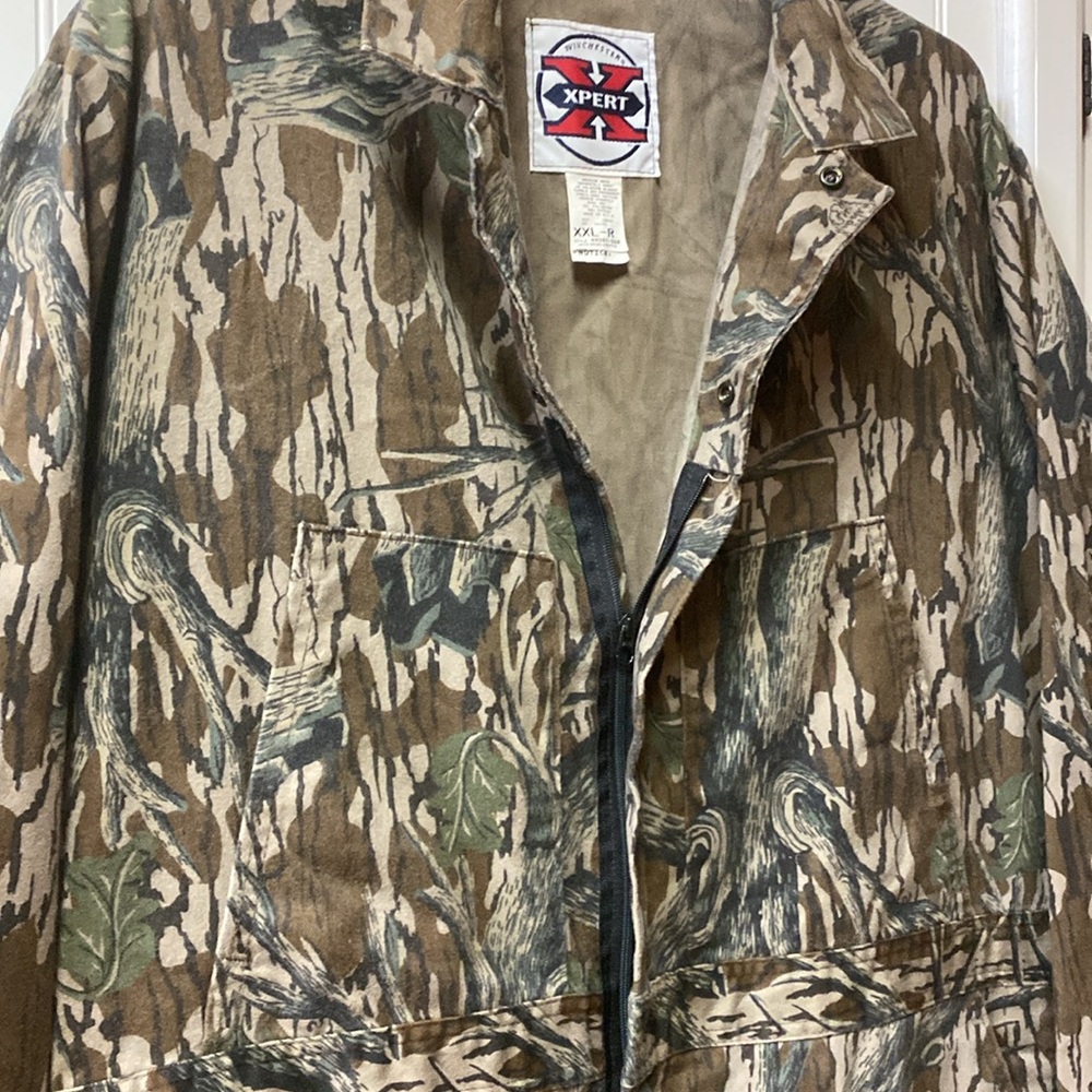 90s Mossy Oak Tree Stand Vintage Camo Overalls XXL - Picture 4 of 11